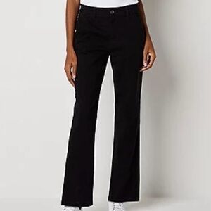 St John’s Bay East Fit Hip & Thigh Straight Leg Mid-Rise
